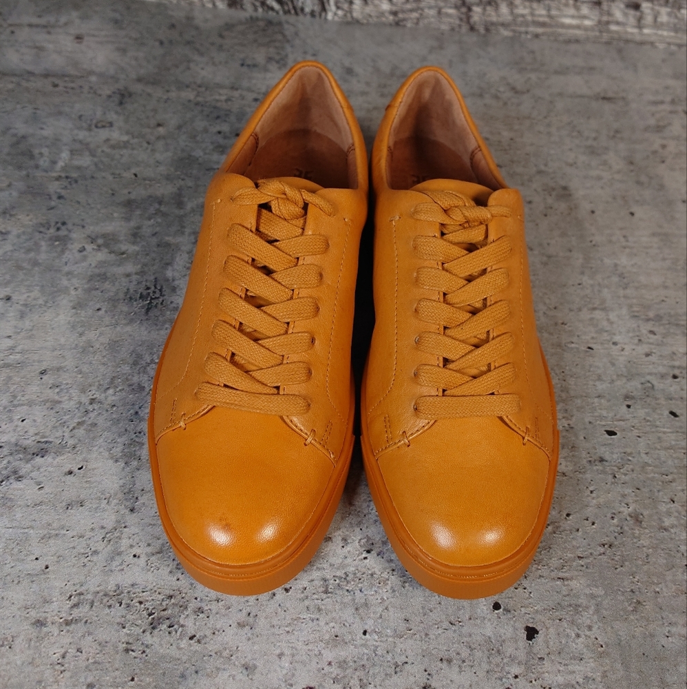 Frye Yellow Leather Sneakers
